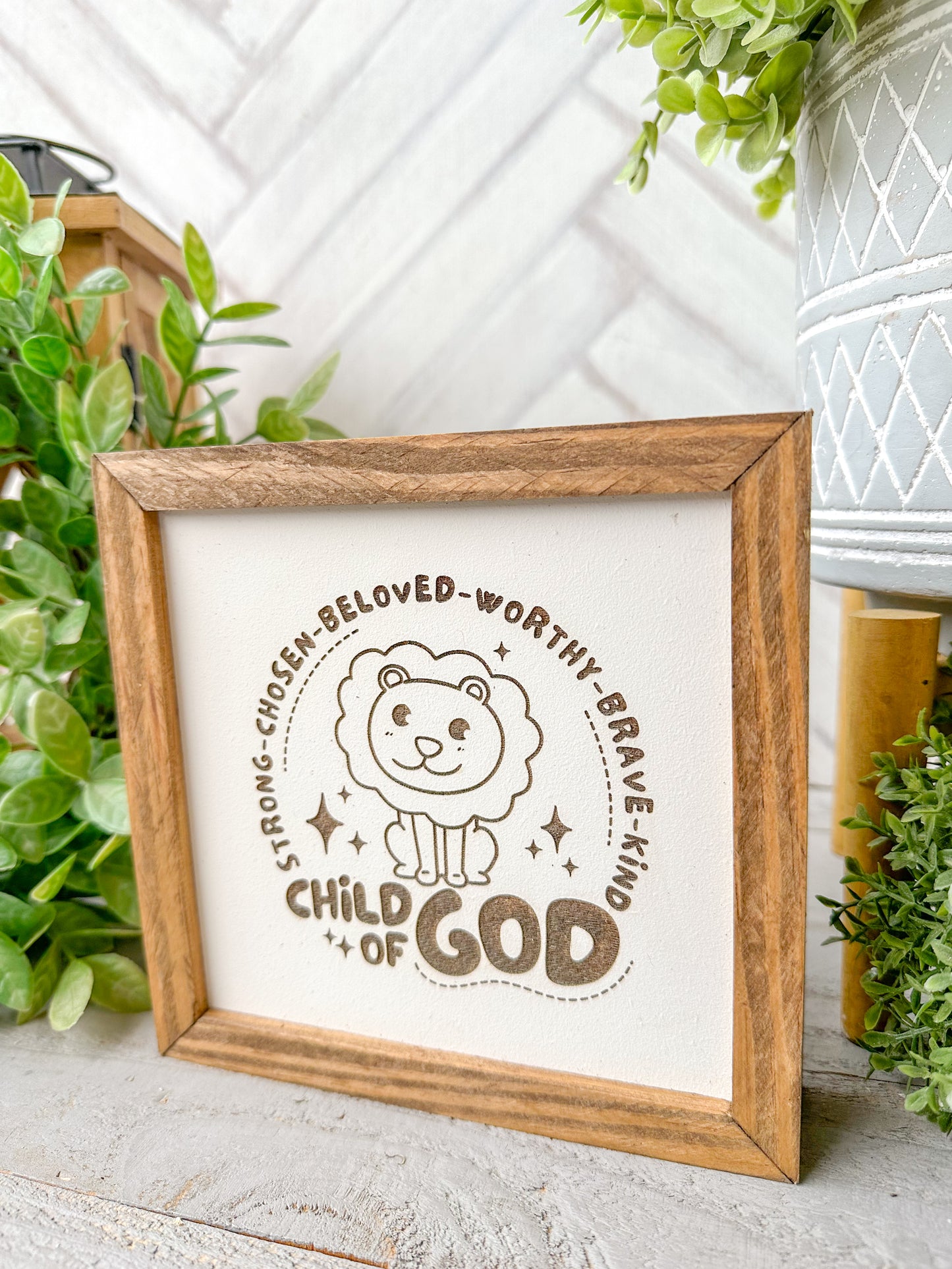 Child of God-Laser Engraved Wooden Sign