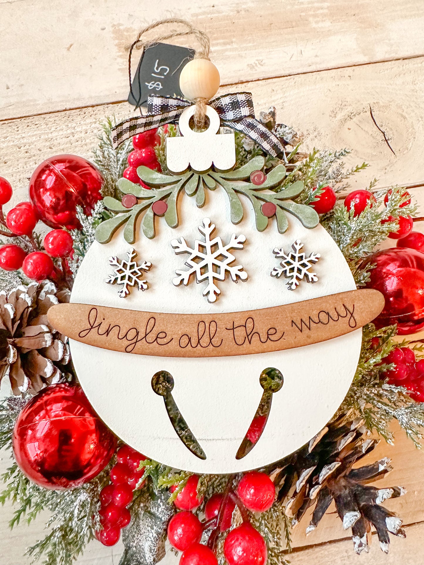 Jingle all the way ornament