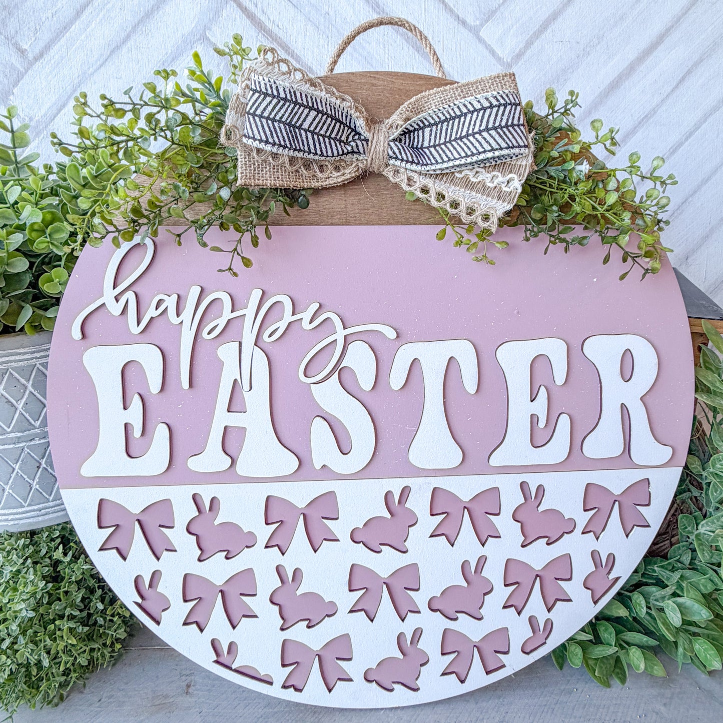 Happy Easter 18 inch door round