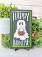 Happy haunting laser cut sign W/ Easel￼