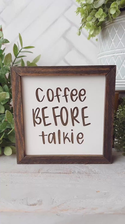 Coffee before talkie